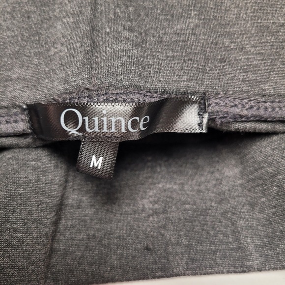 Quince Gray Rayon Blend Stretch Pull On‎ Cropped Pants Women's Size M - Picture 4 of 6